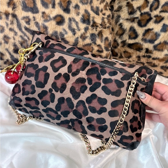 Coach leopard calf hair shoulder bag - Picture 6 of 10